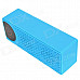 HY HY-BT72 Magnetic Induction Bluetooth V2.0 Speaker w/ 3.5mm / USB 2.0 / Mic. / FM / TF Slot - Blue