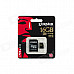 Kingston Digital 16GB CL10 UHS-I 90R/45W microSDHC Card (SDCA10/16GB)