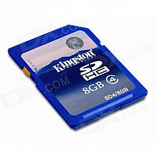 Kingston 8 GB Class 4 SDHC Flash Memory Card SD4/8GB