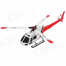 WLtoys V931 AS350 2.4GHz 6-CH Outdoor Radio Control Brushless R/C Helicopter w/ Gyro - White + Red