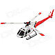 WLtoys V931 AS350 2.4GHz 6-CH Outdoor Radio Control Brushless R/C Helicopter w/ Gyro - White + Red