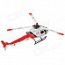 WLtoys V931 AS350 2.4GHz 6-CH Outdoor Radio Control Brushless R/C Helicopter w/ Gyro - White + Red