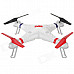 WLtoys V353 2.4GHz 4-CH Outdoor Radio Control 3D Tumbling UFO Quadcopter w/ Gyro - White + Red