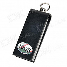 Mini Aluminum USB 2.0 Flash Drive - Black (16GB)