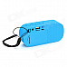 HY HY-BT74 Bluetooth V2.0 Speaker w/ 3.5mm / USB 2.0 / Microphone / FM / TF - Blue + White