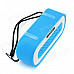 HY HY-BT74 Bluetooth V2.0 Speaker w/ 3.5mm / USB 2.0 / Microphone / FM / TF - Blue + White