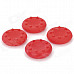 4-in-1 Anti-Slip Silicone Cover for PS2 / PS3 / PS3 Slim / PS4 / XBOX360 / XBOX ONE - Red (4 PCS)