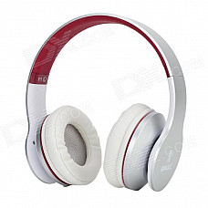 Bingle F1 Headband Music Headphone w/ Mic. / 3.5mm Jack for Cell Phone / Tablet PC - Black + Silver