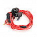 Bingle I802C Mega Bass In-Ear Earphone w/ Mic. / 3.5mm Jack - Black + Red (129cm)