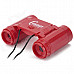 Plastic 2.5X Magnification Binocular Telescope Toy - Red