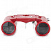 Plastic 2.5X Magnification Binocular Telescope Toy - Red