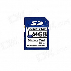 SD Memory Card w/ Case - Deep Blue (64GB / Class 10)