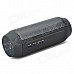 Portable Wireless Bluetooth V3.0 Car Speaker w/ Mic. / FM / Colorful Lights / TF Card Slot - Black