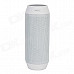 Portable Wireless Bluetooth V3.0 Car Speaker w/ Mic. / FM / Colorful Lights / TF Card Slot - White