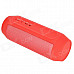 Portable Wireless Bluetooth V3.0 Car Speaker w/ Mic. / FM / Colorful Lights / TF Card Slot - Red