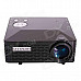 Geekwire LP-6B Portable FHD 1080P LED Projector w/ HDMI, VAG, USB 2.0, AV, SD - Black (EU Plug)