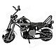 DF-020 Retro Desk Decoration Motorcycle Toy w/ Rotatable Wheels / Front - Silvery Grey