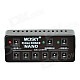 MOSKY Mini 8-Port Multi Power Supply Adapter for Guitar Effect Pedals - Black