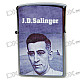 Alloy + Stainless Steel Oil Lighter with Pouch and Gift Box - J.D.Salinger