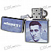 Alloy + Stainless Steel Oil Lighter with Pouch and Gift Box - J.D.Salinger