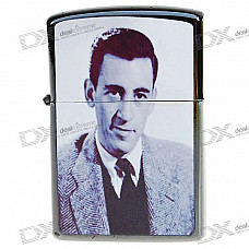 Alloy + Stainless Steel Oil Lighter with Pouch and Gift Box - J.D.Salinger