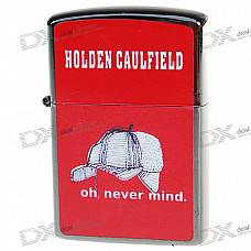 Alloy + Stainless Steel Oil Lighter with Pouch and Gift Box - Holden Caulfield