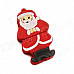 KD-298 Cartoon Santa Claus Shaped USB 2.0 Flash Drive - Red + White (4GB)