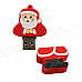 KD-298 Cartoon Santa Claus Shaped USB 2.0 Flash Drive - Red + White (4GB)