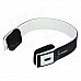 VEGGIEG V6100 Bluetooth V4.0 + EDR Headphone w/ Microphone - Black + White
