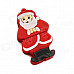 KD-298 Cartoon Santa Claus Shaped USB 2.0 Flash Drive - Red + White (16GB)
