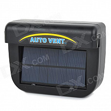 WIN-01110A Solar Powered Car Vehicle Air Vent Cooling Fan - Black