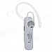 Morebuy M520 Bluetooth V3.0 + EDR Earhook Headset w/ Microphone - White + Silvery Grey