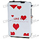 2-in-1 Cigarette Case with Butane Jet Torch Lighter - Love You (Holds 10 Cigarettes)