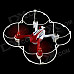 JJ5000 2.4GHz 4-CH 4-Axis Remote Control Mini Aircraft w/ Gyro - White + Red (6 x AA)