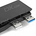 Mini Portable 5-Port USB 3.0 + USB 2.0 HUB for PS4 - Black