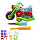 Children's 35-Part Assembling Motorcycle Toy - Green + Blue + Red + Purple