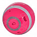 HY HY-BT18 Bluetooth V2.0 Speaker w/ Microphone / TF / Micro USB / Light - Deep Pink