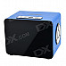 HY HY-3033 3W Touch Speaker w/ Mini USB / USB 2.0 / 3.5mm / TF / FM - Sky Blue + Black