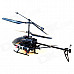 3.5-CH IR Helicopter Model Aircraft w/ Missiles + Remote Control - Black (4 x AA)