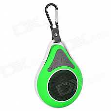 Waterproof Wireless Bluetooth V4.0 Car Speaker w/ Suction Cup - Green + White + Black