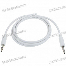 High Quality 3.5mm M-M Audio Jack Connection Cable - White (1M-Length)