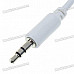High Quality 3.5mm M-M Audio Jack Connection Cable - White (1M-Length)