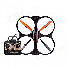 X39 2.4GHz High Performance Rugged Remote Control Aircraft w/ Gyro - Black + Orange (6 x AA)