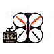 X39 2.4GHz High Performance Rugged Remote Control Aircraft w/ Gyro - Black + Orange (6 x AA)