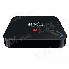 MXIII 4K Quad-Core Android 4.4.2 Google TV Player w/ 2GB RAM, 8GB ROM, Wi-Fi, TF, HDMI, AV - Black