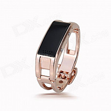 Elephone W1 Bluetooth V3.0 0.49" OLED Smart Bracelet Watch w/ Call Reminder, Stopwatch - Rose Gold