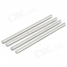 DIY 65mm Stainless Steel Shaft Rod for Model Car Model Ship - Silver (4 PCS)