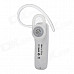 Universal Wireless Bluetooth V3.0 Stereo In-Ear Ear-Hook Earphones - White