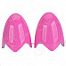 Yayusi A520 Fashionable 6W USB Speakers w/ Light - Pink + White (2 PCS)