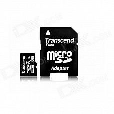 Transcend 8 GB Micro SDHC class 4 with Adapter TS8GUSDHC4